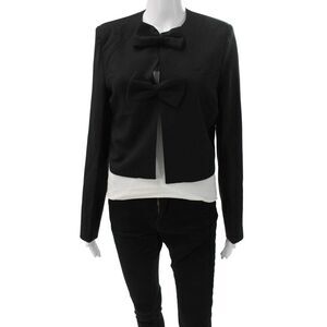 4th Reckless Womens Black Blazer Long Sleeve Snap Size XS